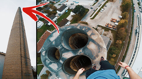 Huge Chimney Climb In Marktoberdorf, Germany