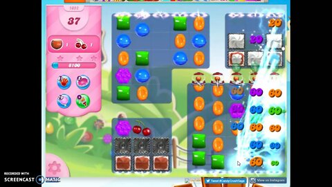 Candy Crush Level 1092 Audio Talkthrough, 2 Stars 0 Boosters