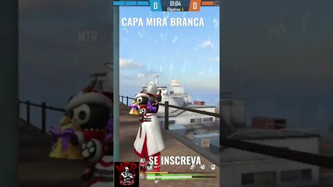 EU AMO O CAPA MIRA BRANCA NO FREE FIRE.