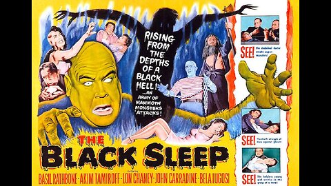 Lugosi THE BLACK SLEEP 1956 With Basil Rathbone, John Carradine, Lon Chaney, Tor Johnson FULL MOVIE