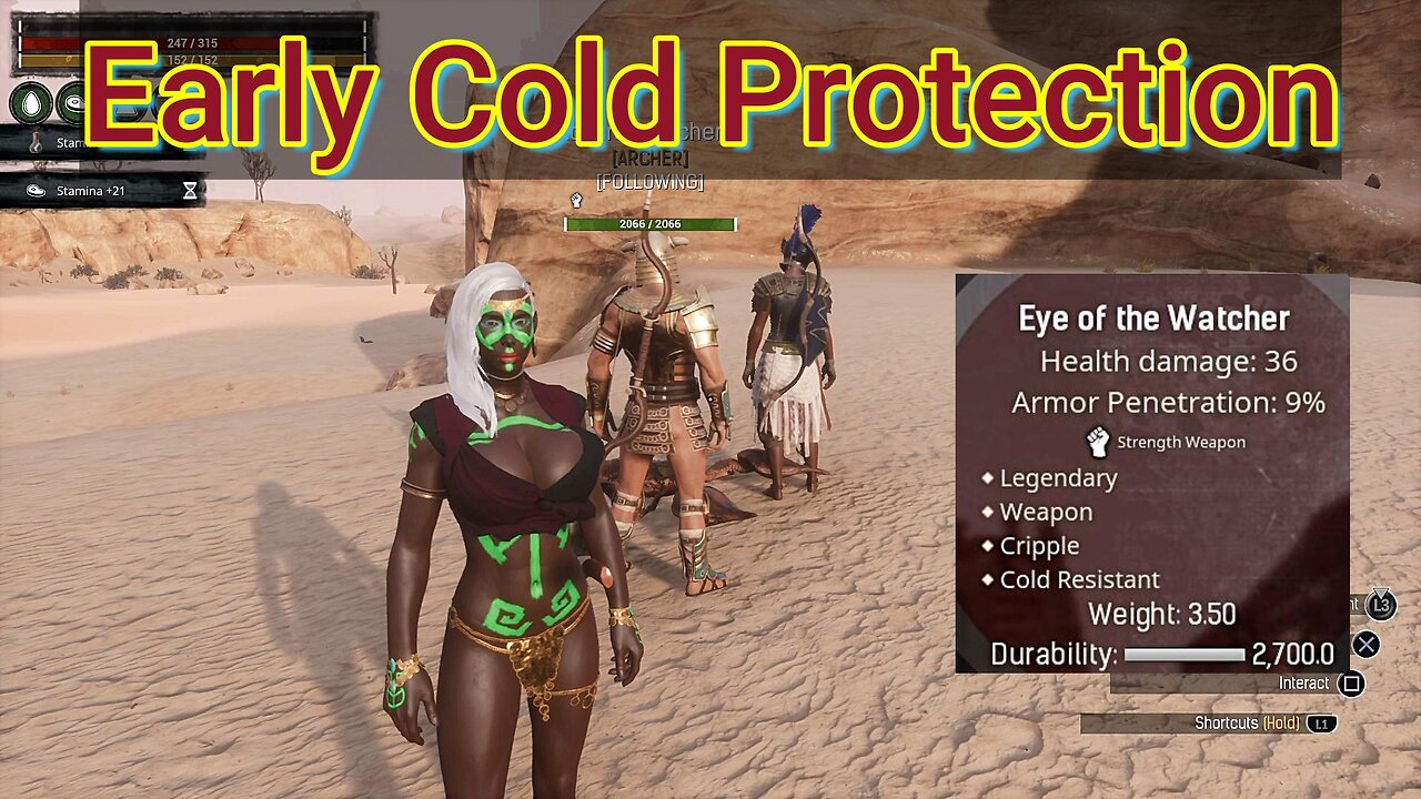 Conan Exiles Beginners guide Early Cold Protection Big Busty Boobs