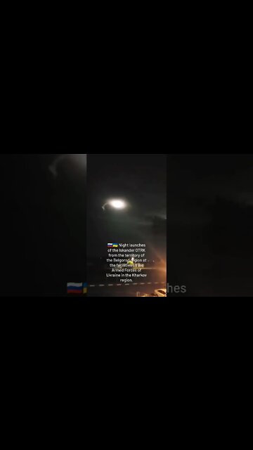 🇷🇺 Iskander OTRK Missiles Heading For Ukrainian Military Infrastructure Targets In Kharkov
