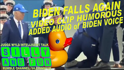 Biden Falls Again Video Clip with Zoom Humorous & Added Audio of Actual Biden Voice Enjoy Like Share 