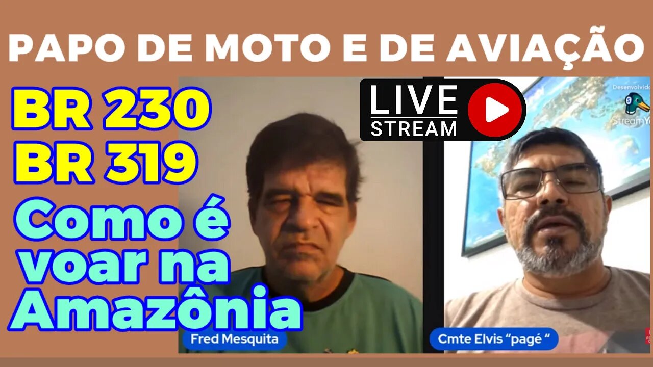 Papo de Moto e Aviação, com o Cmte Elvis "Pagé", de Porto Velho, RO ( Parcial )