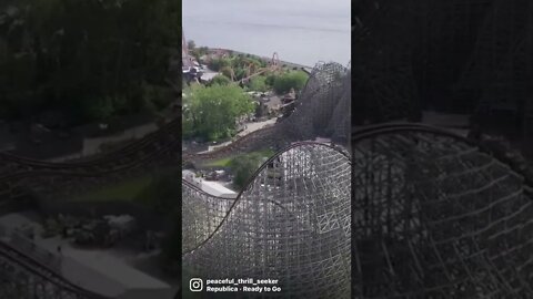 Who loves Steel Vengeance? Follow for more #dronevideo #cedarpoint #ohio #steelvengeance