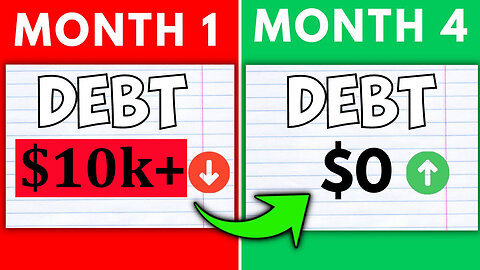 The EASIEST Way to Get Out Of Debt Over $10k (Even On A Low Income)