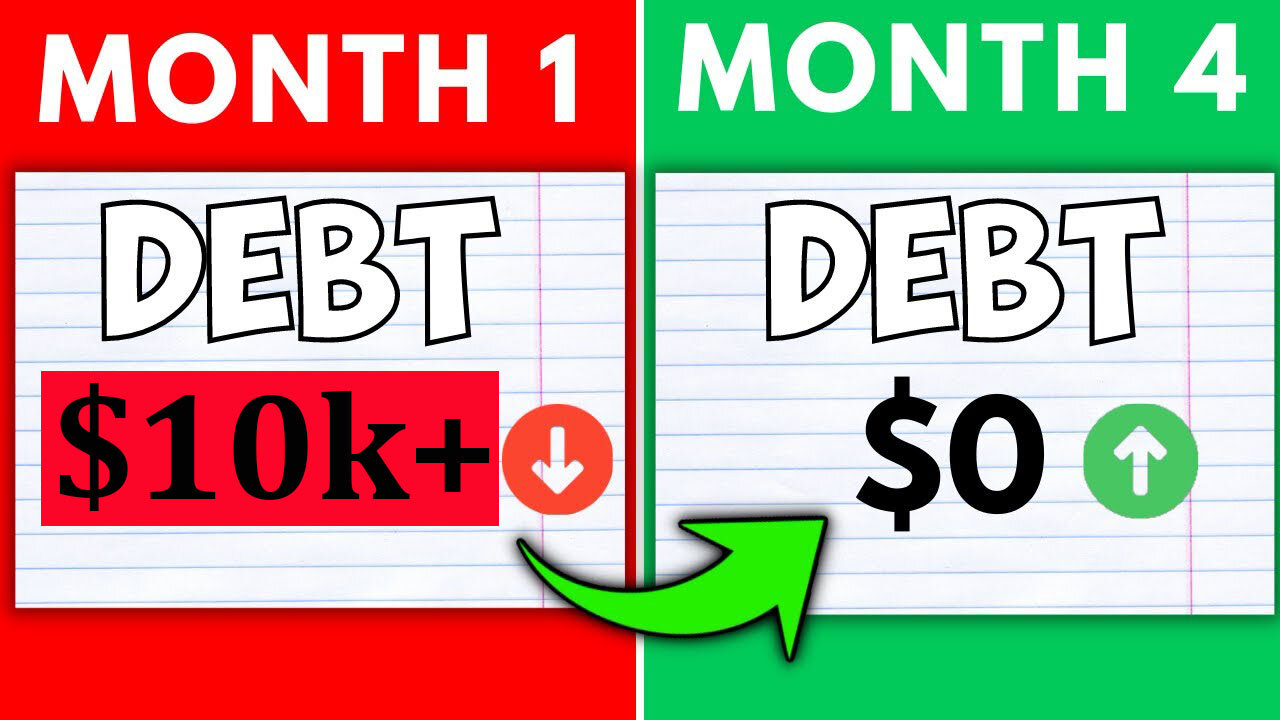 The EASIEST Way to Get Out Of Debt Over $10k (Even On A Low Income)