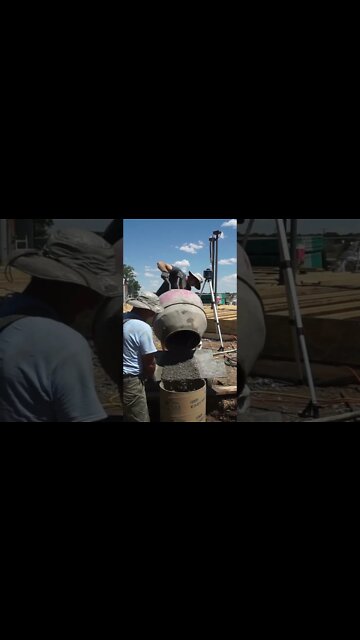 POURING CONCRETE: How to pour concrete for a porch column