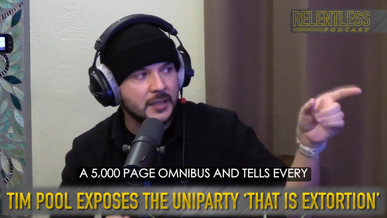 TIM POOL EXPOSES THE UNIPARTY ‘THAT IS EXTORTION’