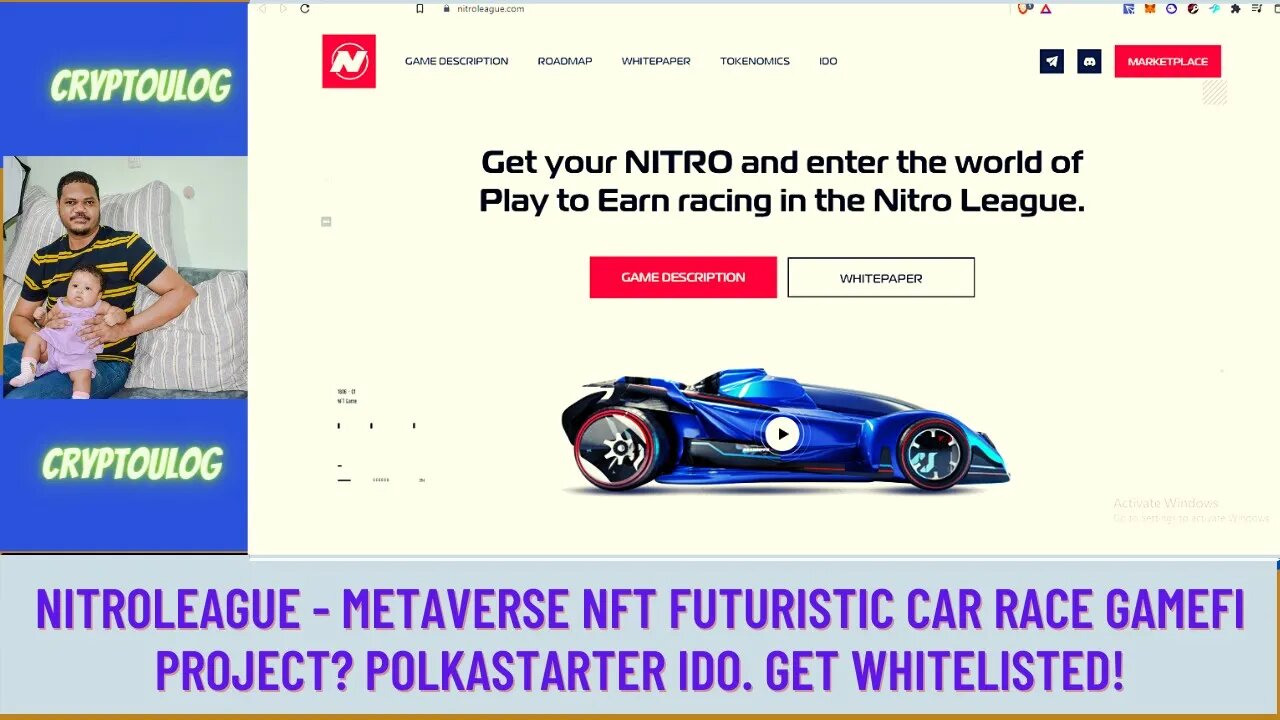 Nitroleague - Metaverse NFT Futuristic Car Race Gamefi Project? Polkastarter IDO. Get Whitelisted!