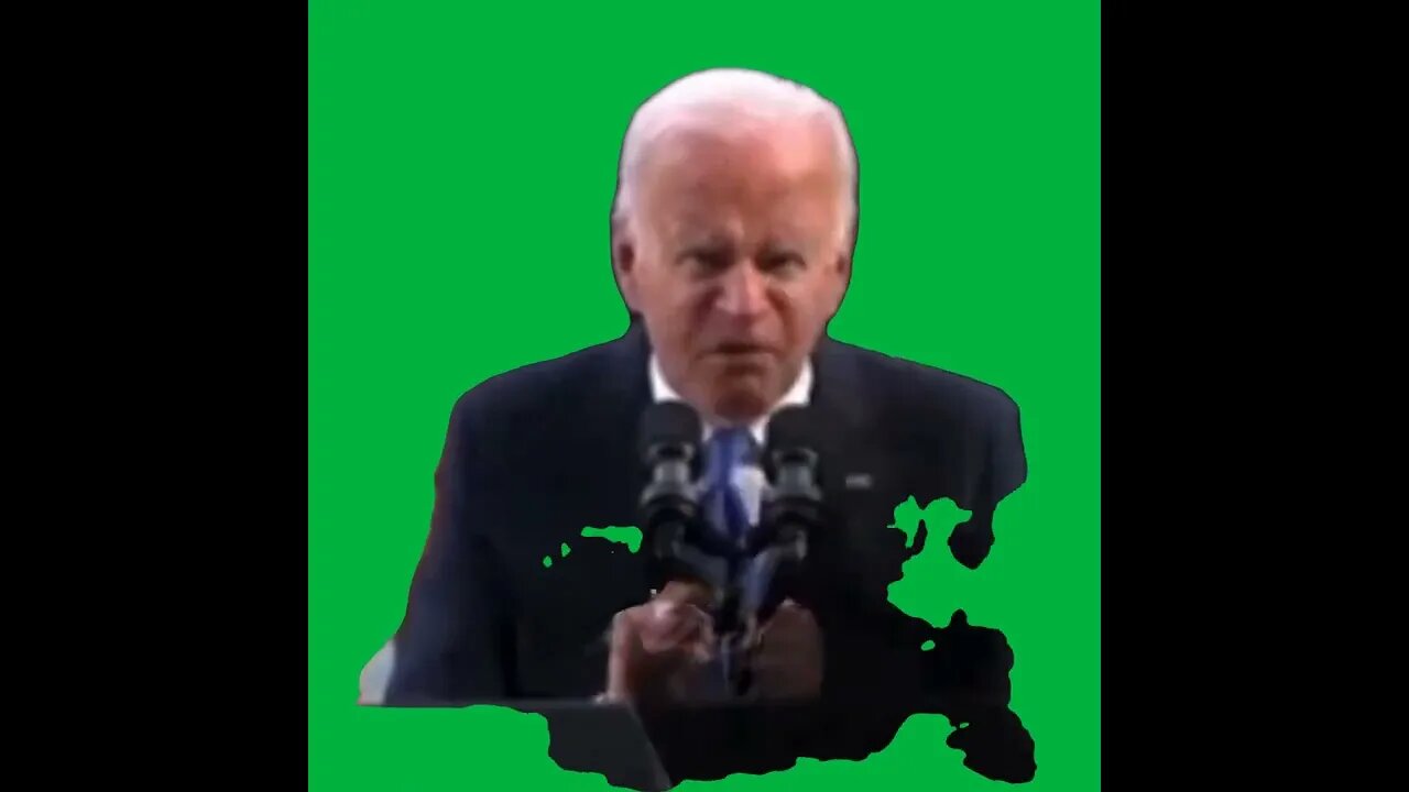 Green Screen – Joe biden more not fewer