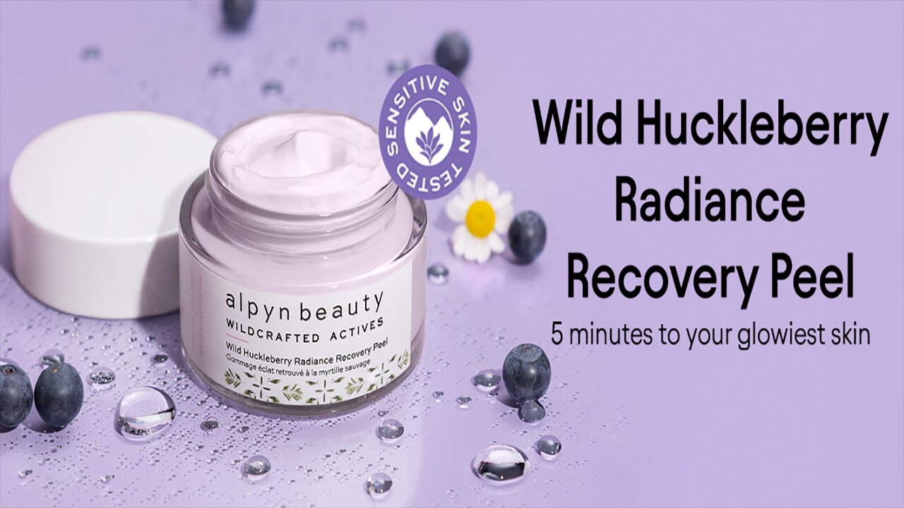 Alpyn Wild Huckleberry Recovery Peel | Reduce Redness, Actively Exfoliate Skin, Moisturizer & Soothes | 1.7 oz / 50 ml