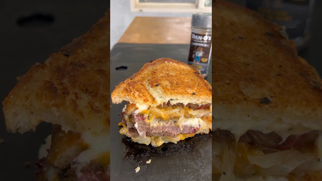 Smoked beef rib grilled cheese