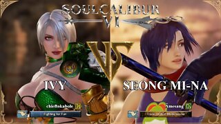 Ivy (chieftokabole) VS Seong Mi-na (Âmesang) (SoulCalibur™ VI: Online)