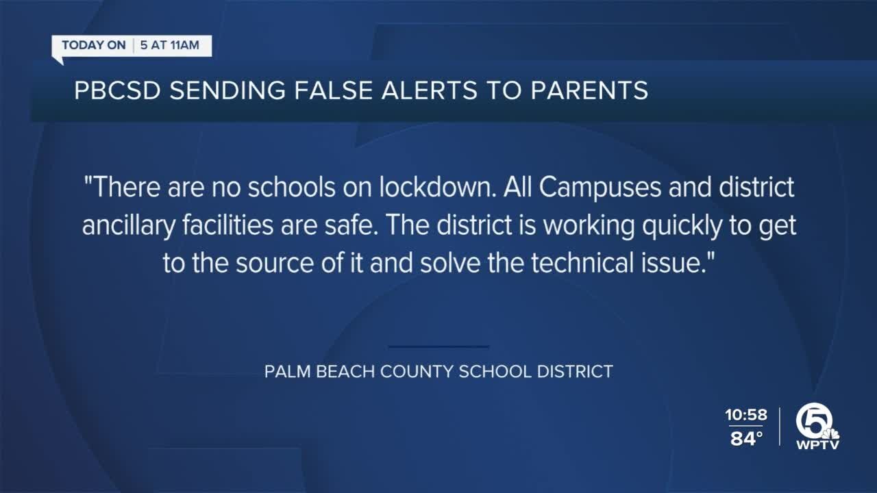 Robocall says 'technical glitch' causing false alerts for Palm Beach County public schools