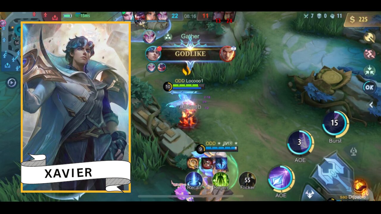 Mobile legends Bang Bang Xavier build and gameplay