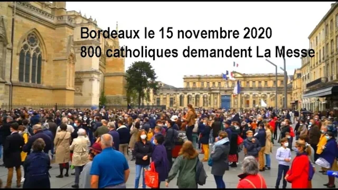 Manifestation de catholiques pour la messe