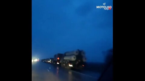 RUSSIAN CONVOY OF 50 VEHICLES! (MINSK BELARUS)