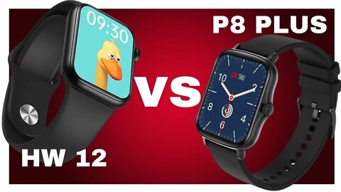 HW 12 vs P8 PLUS Qual SMARTWATCH você VAI escolher Comparativo completo entre os dois SMARTWATC