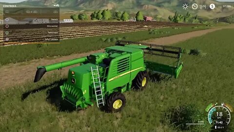 Harvesting wheat in Farming Simulator 19 (PS4) - Part 2