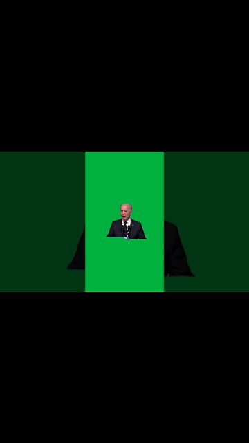 Green Screen –Biden Green scren speech by hood enforced by law