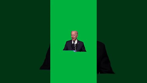 Green Screen –Biden Green scren speech by hood enforced by law