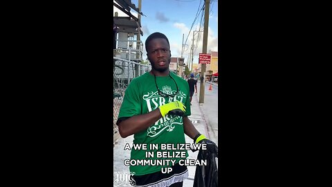 Community Clean Up in #Belize City! 🗑️