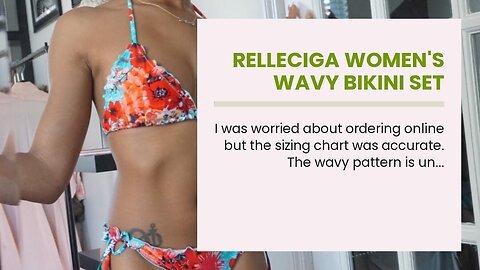 RELLECIGA Women's Wavy Bikini Set