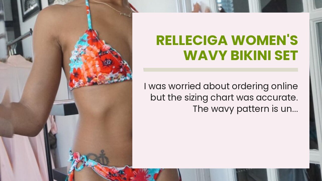 RELLECIGA Women's Wavy Bikini Set