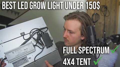 LED Barrina full spectrum grow light 4x4 Review! under 150$