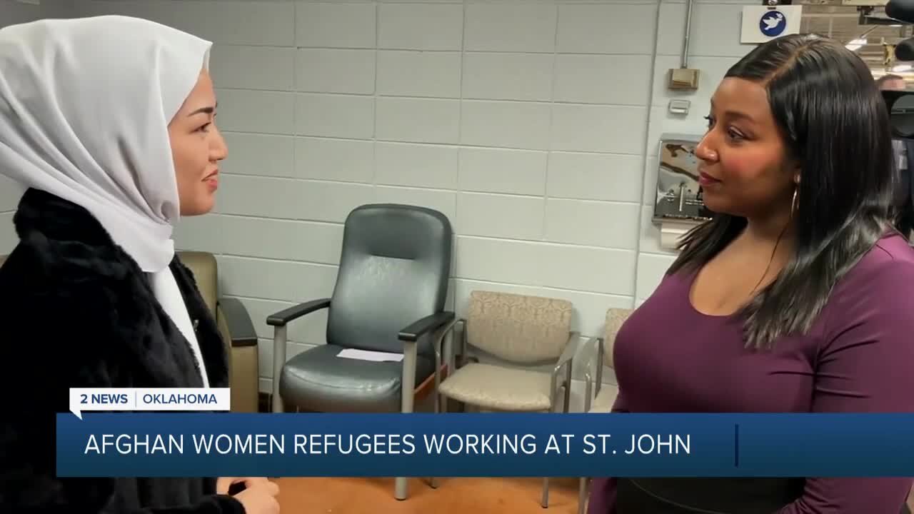 Afghan Women Refugees Working at St. John