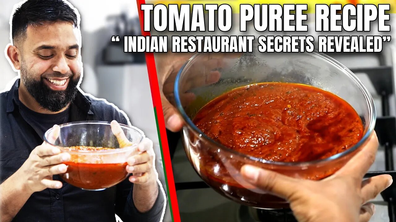 How To Make Tomato Puree The Indian Restaurant Way! *2023 UPDATE*