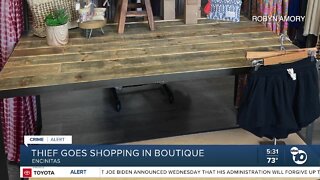 Thief breaks in, goes on shopping spree in Encinitas boutique