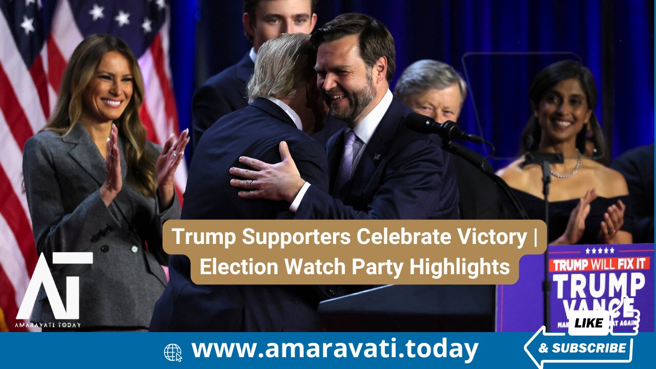 Trump Supporters Celebrate Victory | Election Watch Party Highlights | Amaravati Today