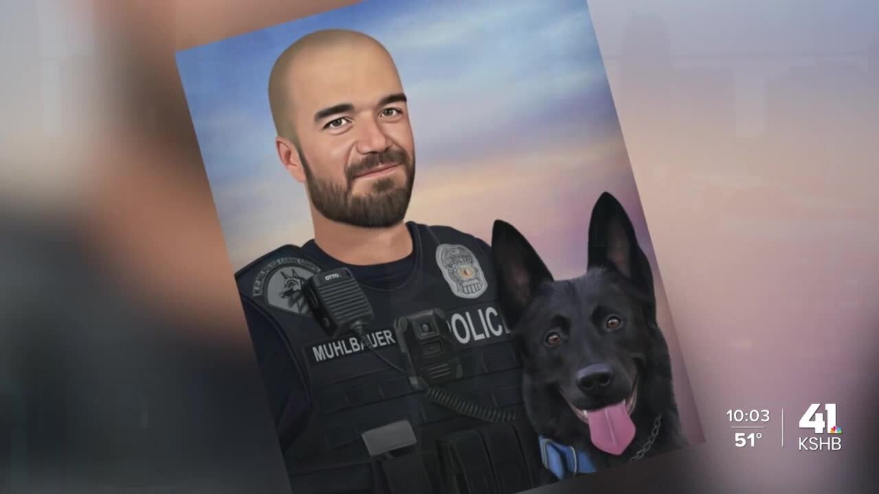 Philadelphia forensic composite artist creates portraits of fallen KCPD officers James Muhlbauer, Champ