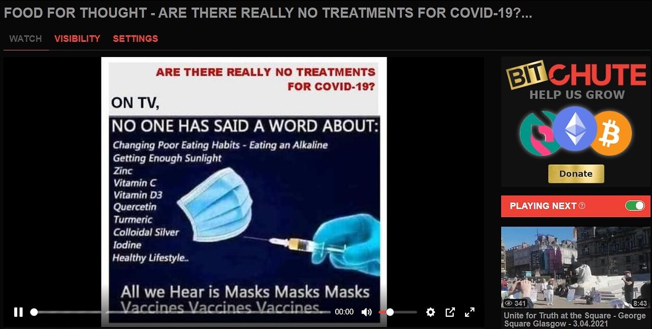 FOOD FOR THOUGHT - ARE THERE REALLY NO TREATMENTS FOR COVID-19?...