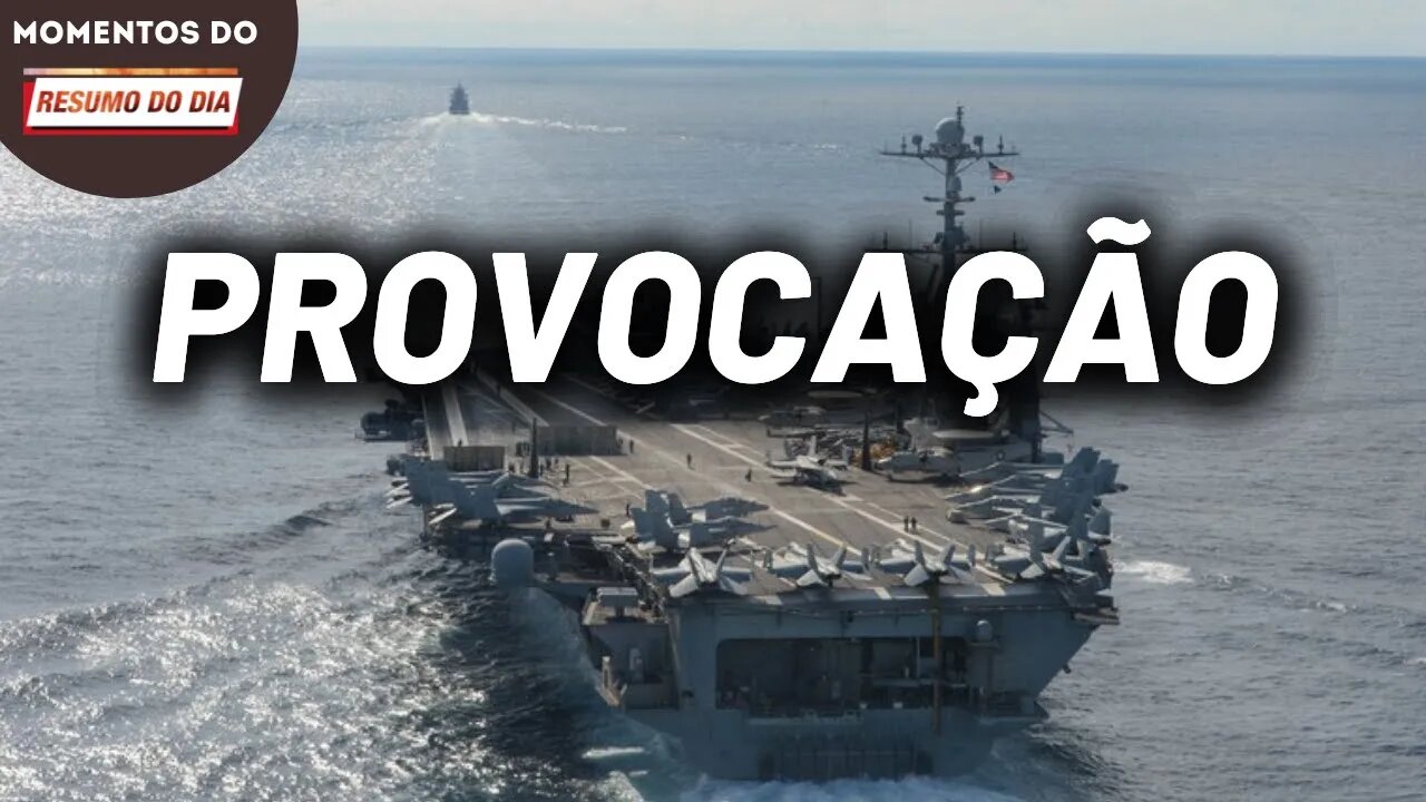 EUA enviam porta avião para provocar Rússia | Momentos