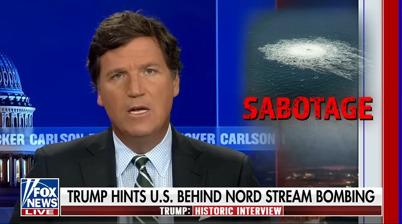 Tucker asks Trump who blew up the "Nord-Stream" pipeline