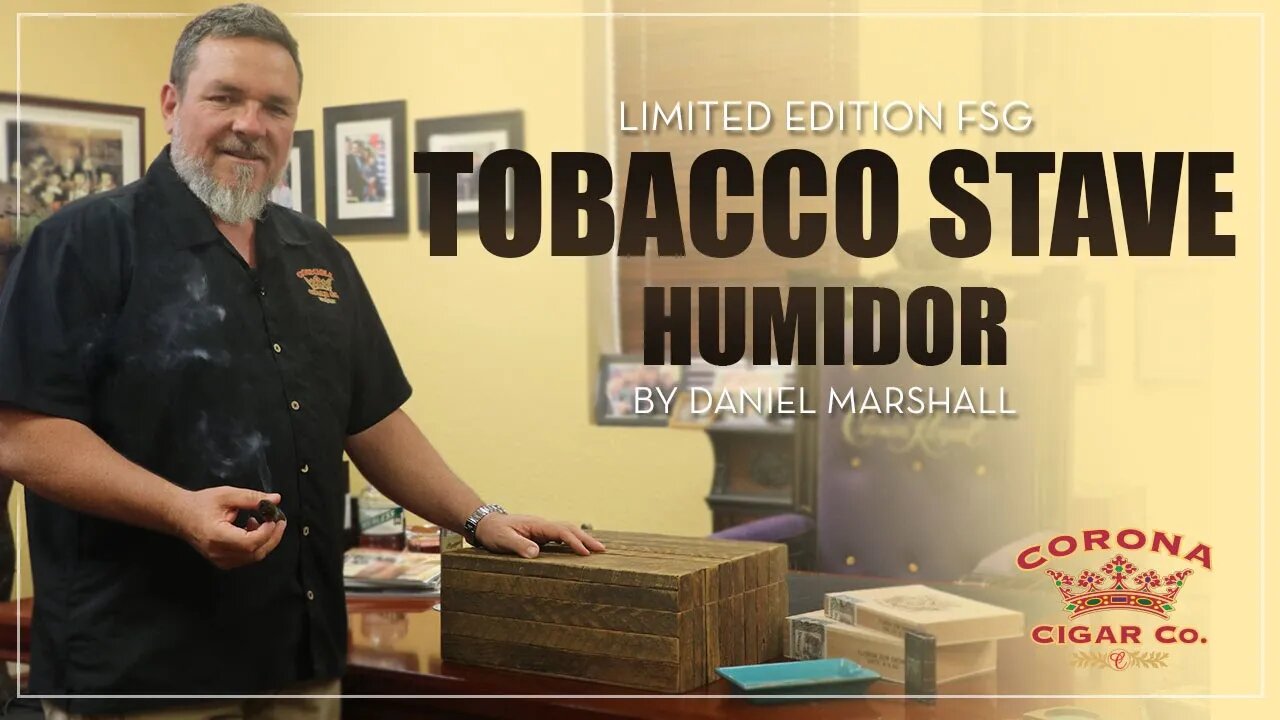 The FSG Limited Edition Tobacco Stave Humidor | One of a Kind Craftsmanship