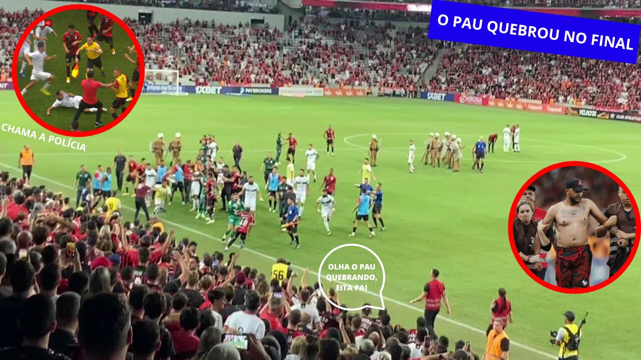 SOCO NA CARA, INVASÃO, VOADORA E BRIGA GENERALIZADA NO CLÁSSICO ENTRE ATHLETICO X CORITIBA!