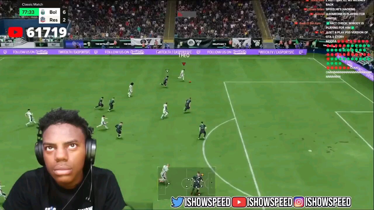 iShowSpeeds PC Falls On Him During FIFA😂(STARTS CRYING)