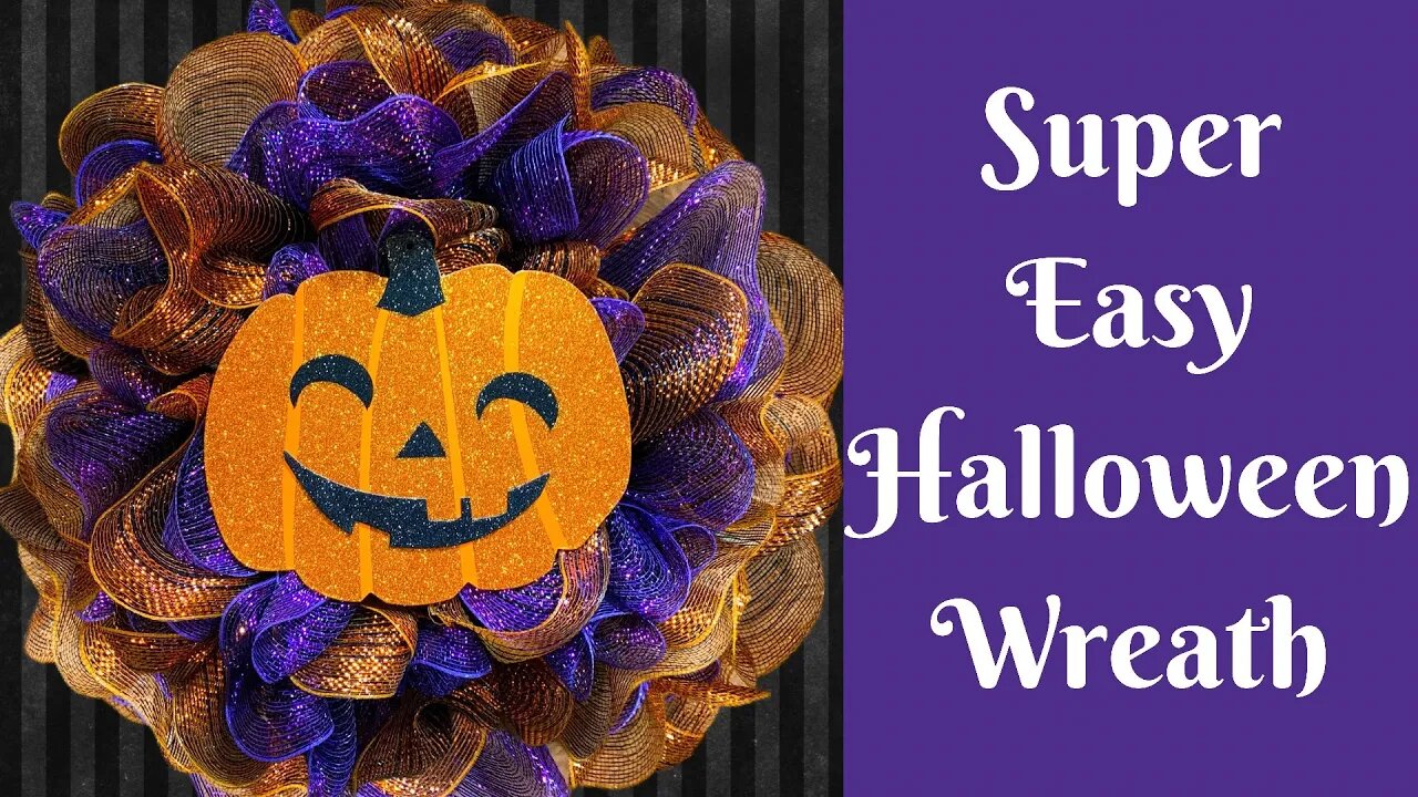 Halloween Crafts: How To Make An Easy Halloween Wreath | How To Make A Pull Through Wreath