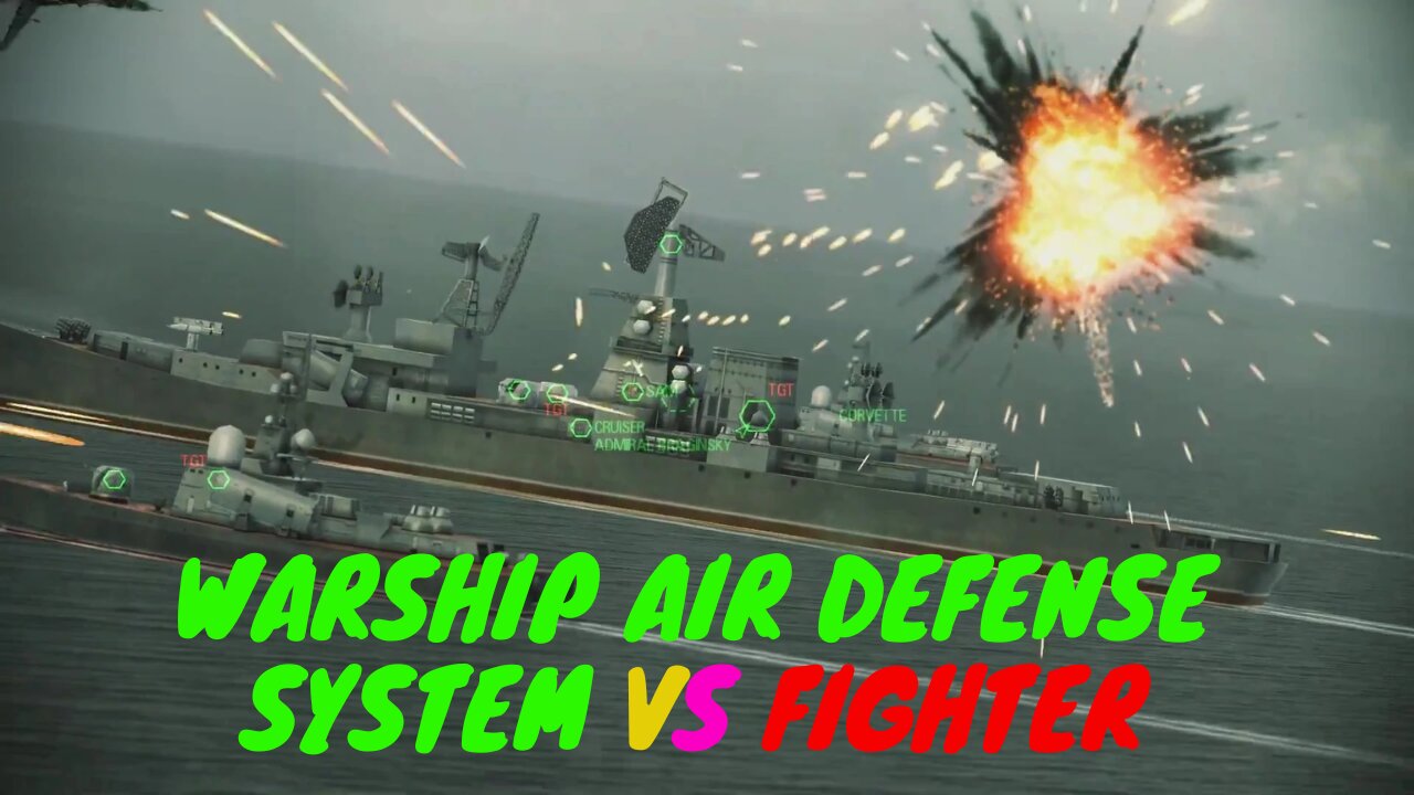 Warship Air Defense System vs Fighter Jets-2023