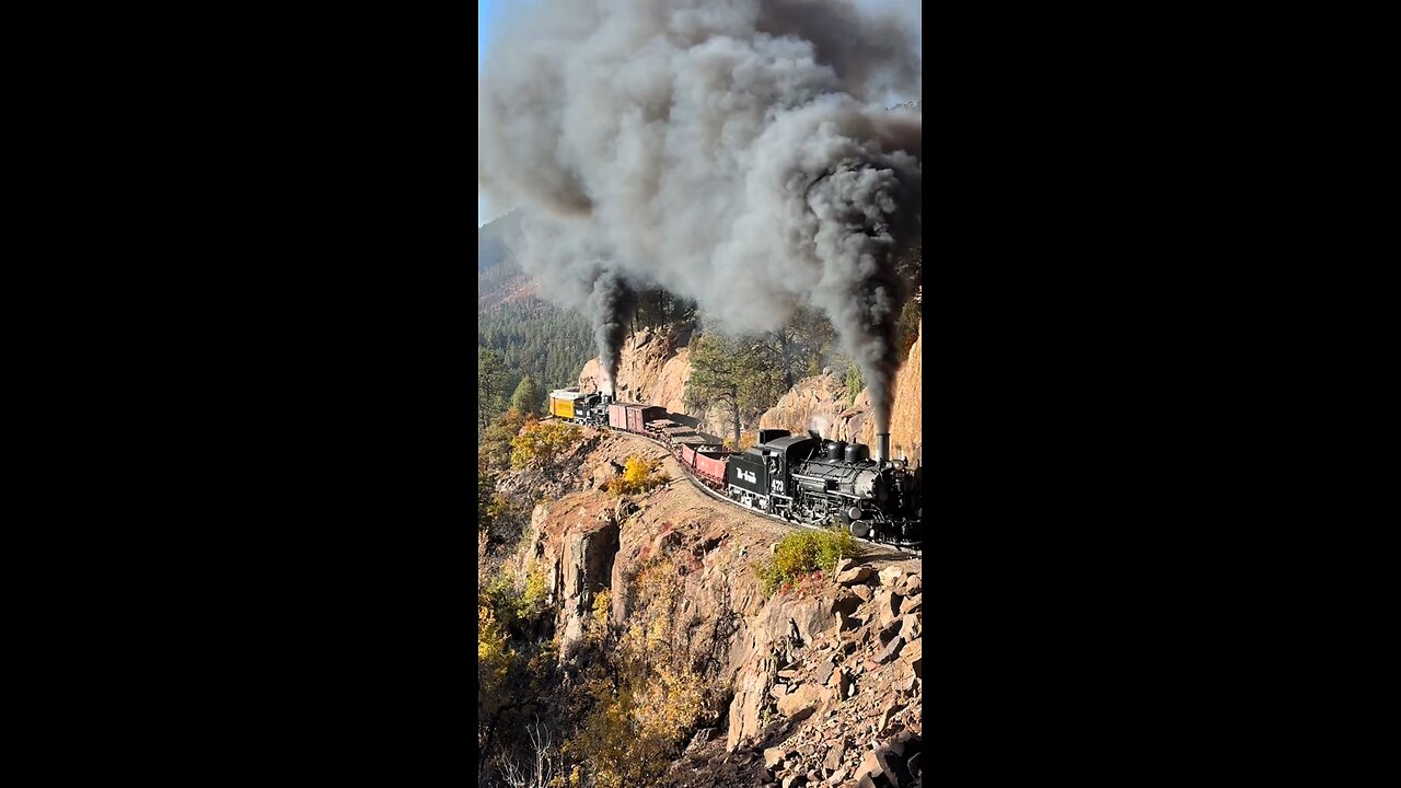 Train in Mountains