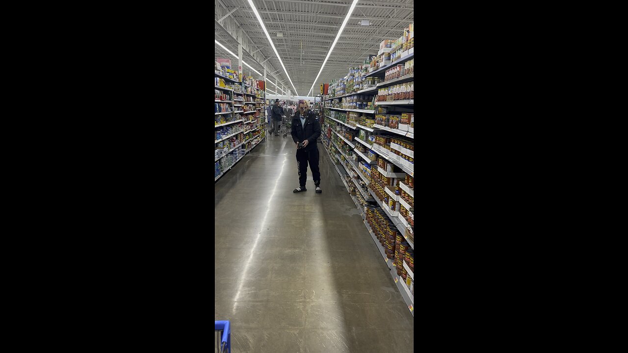 Drone flying at Walmart