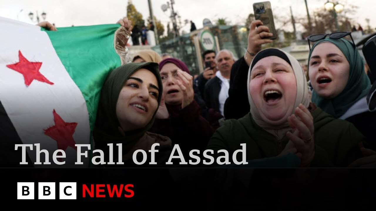 Frontline report: Jubilant Syrians celebrate as rebels consolidate power | BBC News