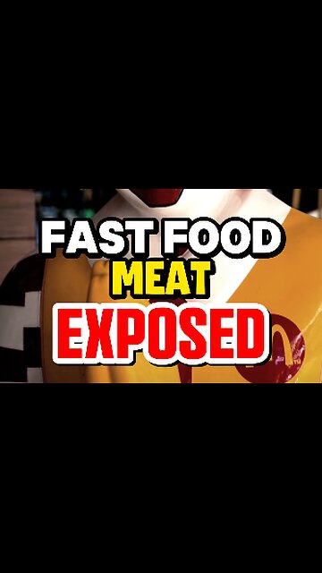 Fastfood meat exposed