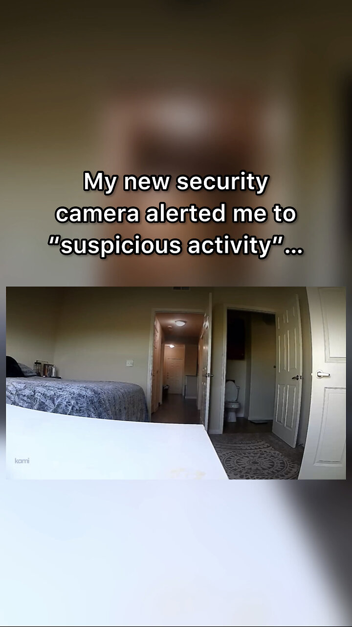 Security camera picked up something suspicious...