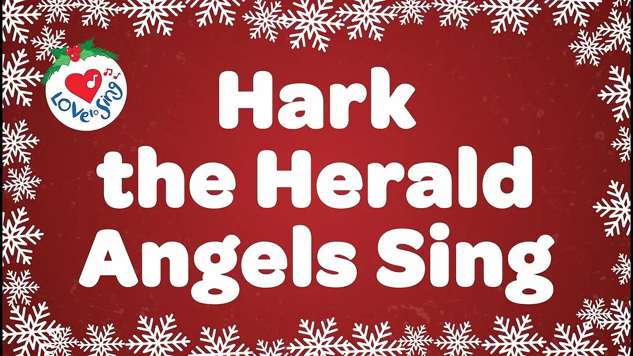 Hark the Herald Angels Sing with Lyrics | Christmas Carol & Song