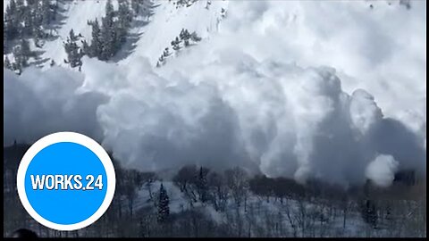 Avalanche charges down a Utah mountain, covers skiers in a snow cloud | USA TODAY